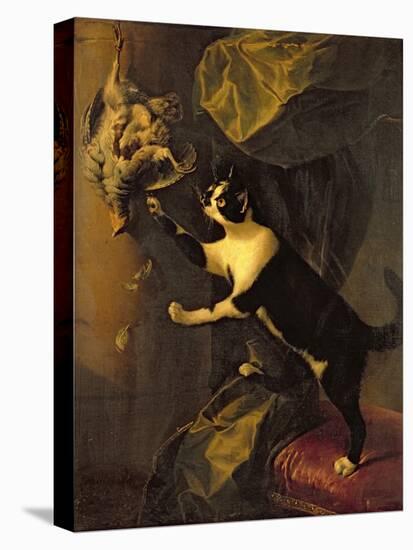 Cat and Dead Game-Alexandre-Francois Desportes-Stretched Canvas