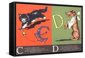 Cat and Dog-null-Framed Stretched Canvas