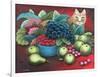 Cat and Fruit-Jerzy Marek-Framed Giclee Print