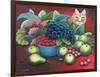 Cat and Fruit-Jerzy Marek-Framed Giclee Print