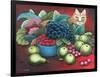 Cat and Fruit-Jerzy Marek-Framed Giclee Print