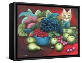Cat and Fruit-Jerzy Marek-Framed Stretched Canvas