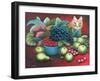 Cat and Fruit-Jerzy Marek-Framed Giclee Print