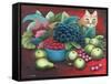 Cat and Fruit-Jerzy Marek-Framed Stretched Canvas