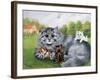 Cat and Her Kittens-Louis Wain-Framed Giclee Print