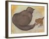 Cat and Kitten-Edward Burne-Jones-Framed Giclee Print