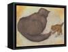 Cat and Kitten-Edward Burne-Jones-Framed Stretched Canvas