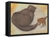 Cat and Kitten-Edward Burne-Jones-Framed Stretched Canvas