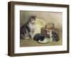 Cat and Kittens, 1889-Walter Frederick Osborne-Framed Giclee Print