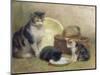 Cat and Kittens, 1889-Walter Frederick Osborne-Mounted Giclee Print