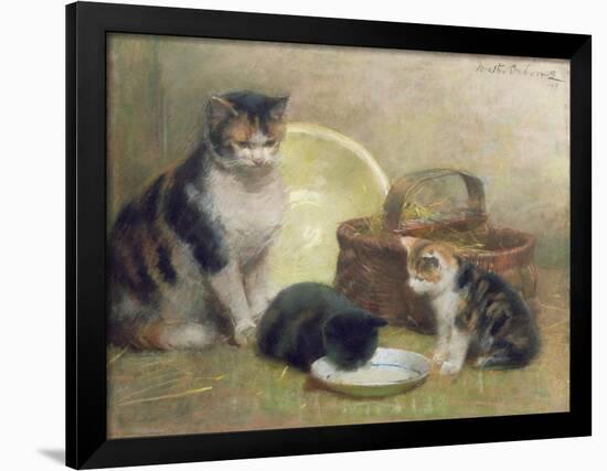 Cat and Kittens, 1889-Walter Frederick Osborne-Framed Giclee Print