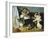 Cat and Kittens-null-Framed Giclee Print