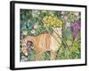 Cat and Long Grass, 1996-Hilary Jones-Framed Giclee Print