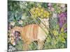 Cat and Long Grass, 1996-Hilary Jones-Mounted Giclee Print