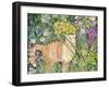 Cat and Long Grass, 1996-Hilary Jones-Framed Giclee Print