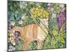 Cat and Long Grass, 1996-Hilary Jones-Mounted Giclee Print