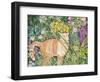 Cat and Long Grass, 1996-Hilary Jones-Framed Premium Giclee Print