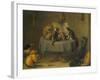 Cat and Monkey Concert-David Teniers the Younger-Framed Giclee Print