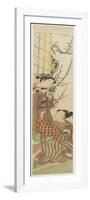 Cat and Mouse, C. 1780-Isoda Koryusai-Framed Giclee Print