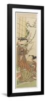 Cat and Mouse, C. 1780-Isoda Koryusai-Framed Giclee Print