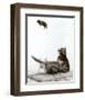 Cat and Mouse-null-Framed Art Print