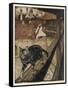 Cat and Mouse-Arthur Rackham-Framed Stretched Canvas