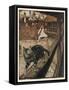 Cat and Mouse-Arthur Rackham-Framed Stretched Canvas