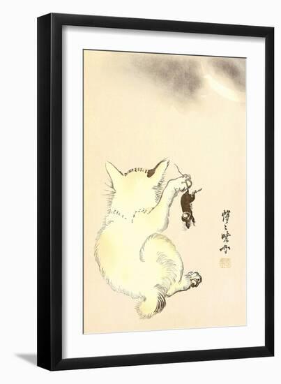 Cat and Mouse-Kyosai Kawanabe-Framed Giclee Print