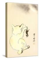 Cat and Mouse-Kyosai Kawanabe-Stretched Canvas