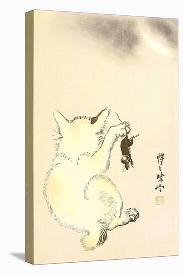 Cat and Mouse-Kyosai Kawanabe-Stretched Canvas