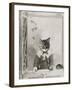 Cat and Mouse-J Hovenstine Studios-Framed Giclee Print