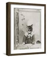 Cat and Mouse-J Hovenstine Studios-Framed Giclee Print