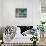 Cat and Pigeons-null-Stretched Canvas displayed on a wall