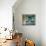 Cat and Pigeons-null-Stretched Canvas displayed on a wall