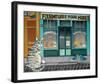 Cat and Pigeons-null-Framed Art Print