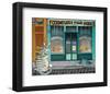 Cat and Pigeons-null-Framed Art Print