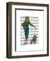 Cat and Poodle-Fab Funky-Framed Art Print