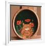 Cat and Poppies-Maggie Rowe-Framed Giclee Print