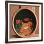 Cat and Poppies-Maggie Rowe-Framed Giclee Print