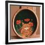 Cat and Poppies-Maggie Rowe-Framed Giclee Print