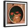 Cat and Poppies-Maggie Rowe-Framed Giclee Print