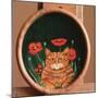 Cat and Poppies-Maggie Rowe-Mounted Giclee Print