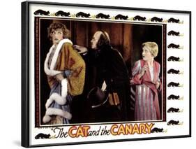 Cat And the Canary, Gertrude Astor (Left), Lucien Littlefield, Laura La Plante (Right), 1927-null-Framed Photo