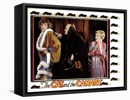 Cat And the Canary, Gertrude Astor (Left), Lucien Littlefield, Laura La Plante (Right), 1927-null-Framed Stretched Canvas