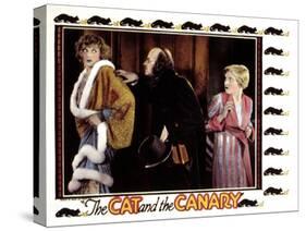 Cat And the Canary, Gertrude Astor (Left), Lucien Littlefield, Laura La Plante (Right), 1927-null-Stretched Canvas