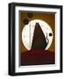 Cat and the Moon I-Jo Parry-Framed Art Print