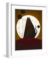 Cat and the Moon I-Jo Parry-Framed Art Print