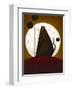 Cat and the Moon I-Jo Parry-Framed Art Print