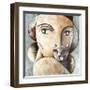 Cat and Woman-Didier Lourenco-Framed Giclee Print