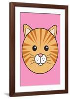 Cat - Animaru Cartoon Animal Print-Animaru-Framed Giclee Print